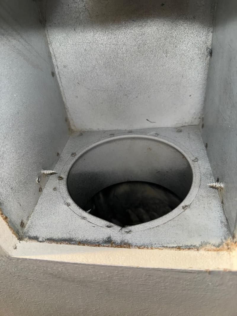 Boîtier de raccordement nettoyé