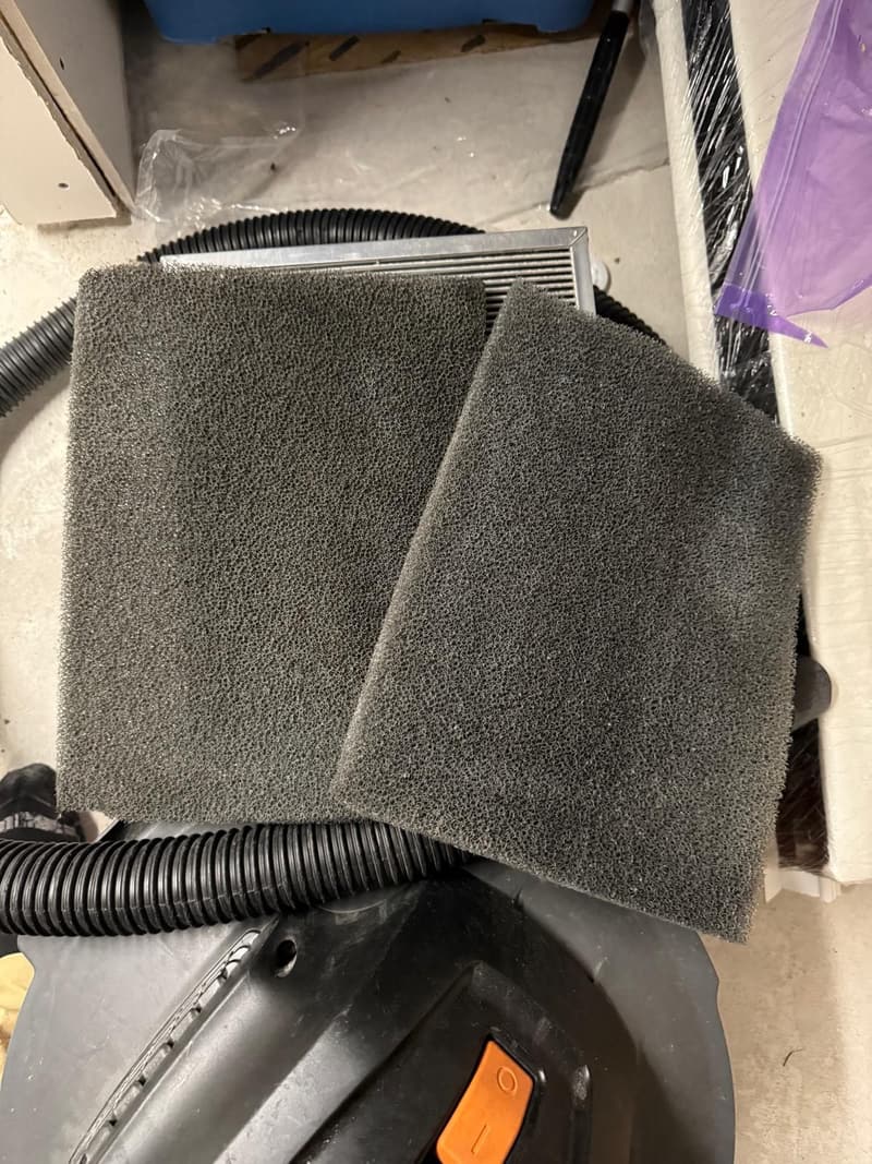Filtres d'échangeur d'air nettoyés
