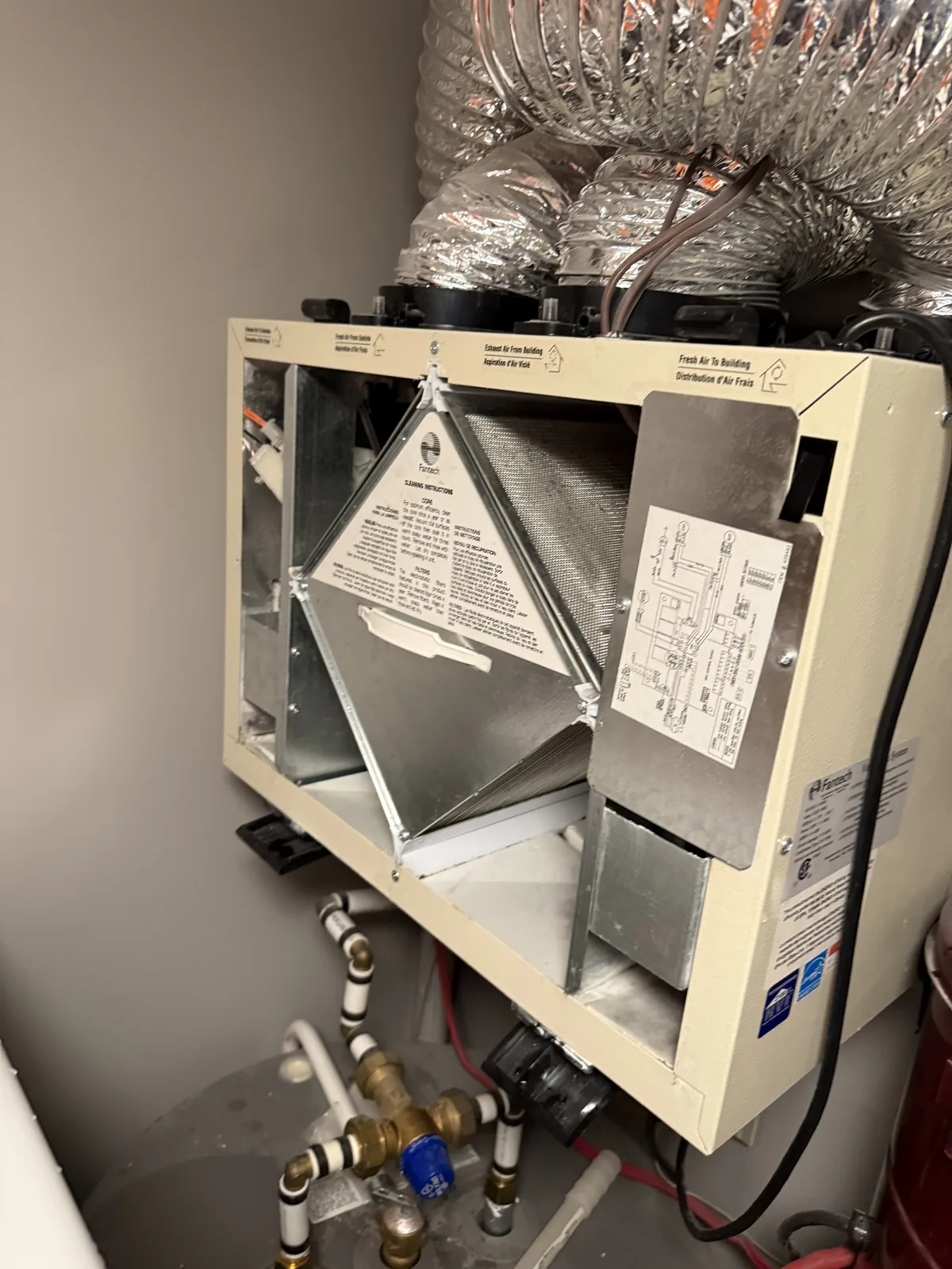 Échangeur d'air Fantech entretenu par SénClim