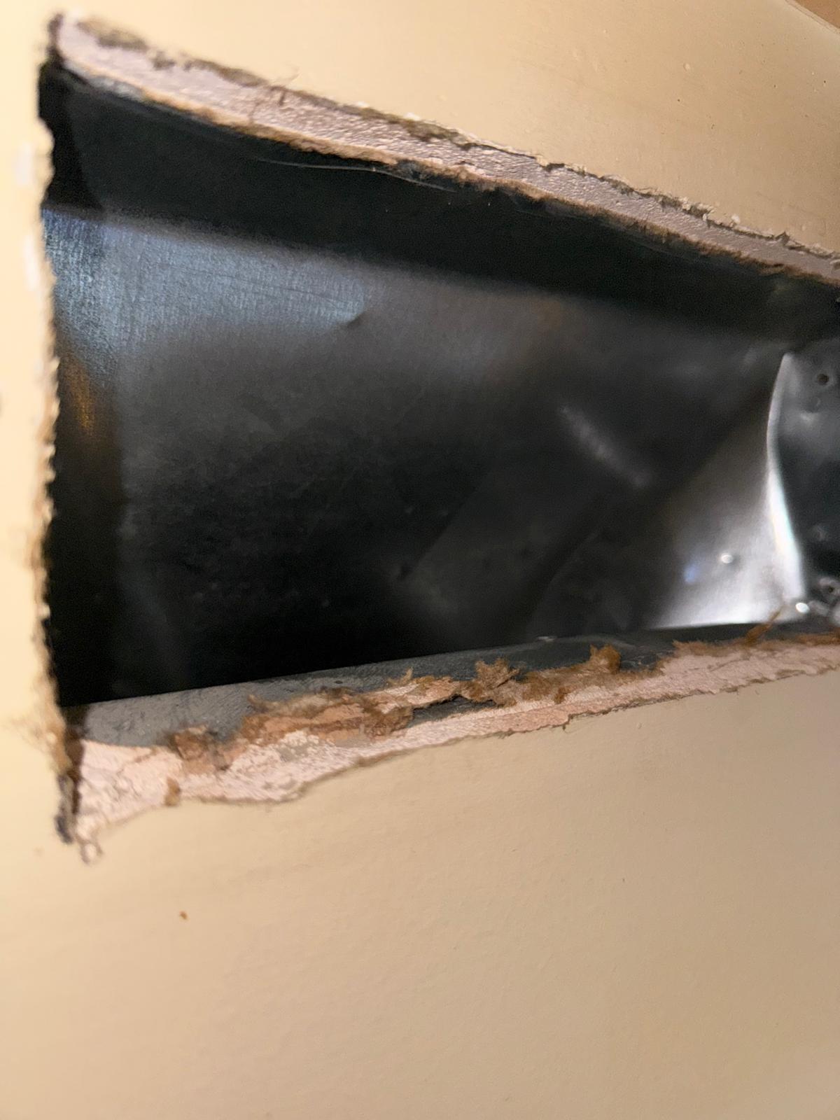 Sortie d'air après nettoyage